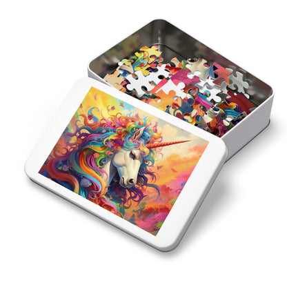 Colorful Unicorn  Jigsaw Puzzle (30, 110, 252, 500,1000-Piece)