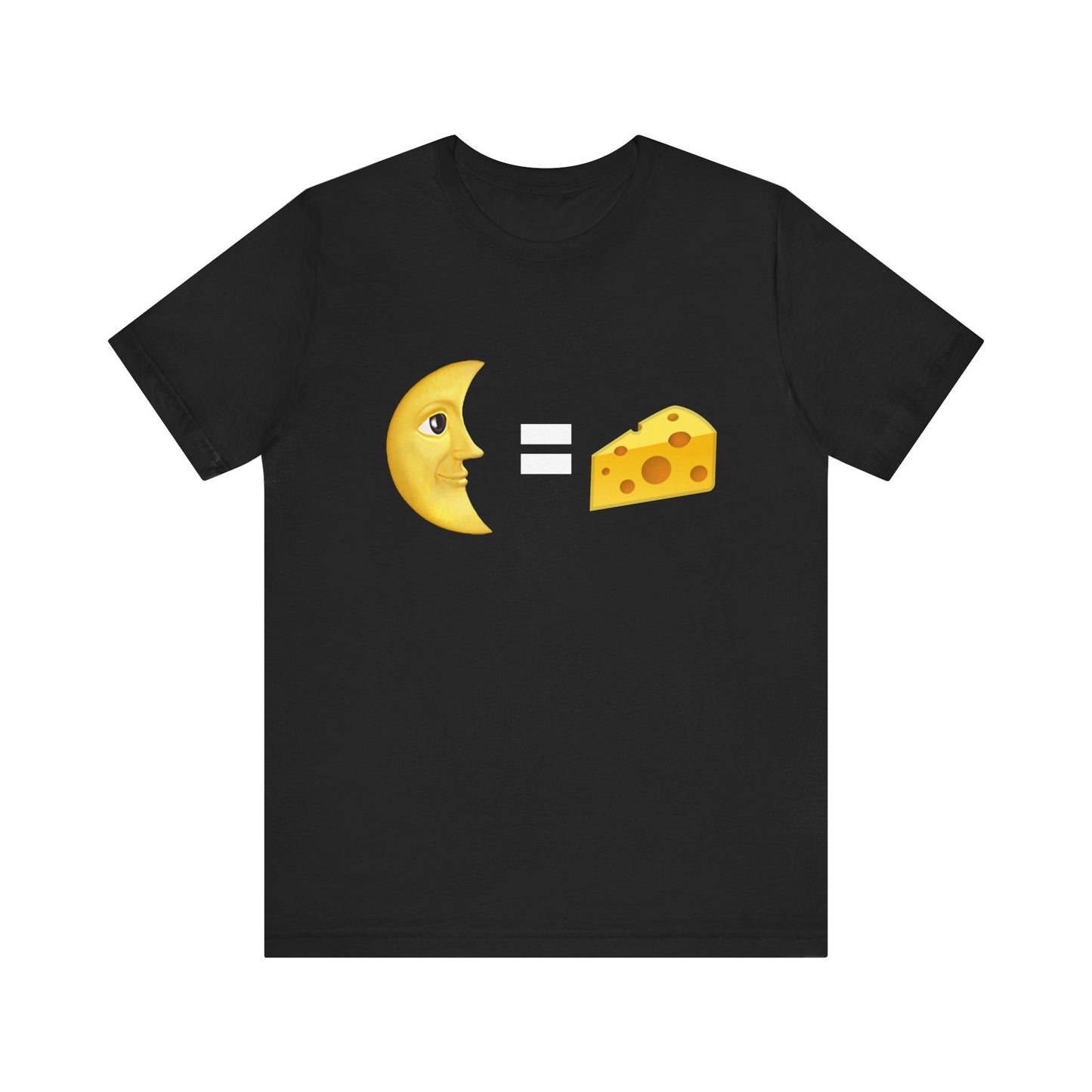 Funny Cheese & Moon Graphic Unisex Tee - Perfect for Food Lovers