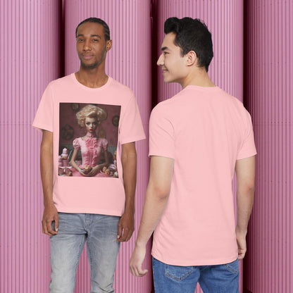 Creepy Barbie Doll Unisex Jersey Short Sleeve Tee