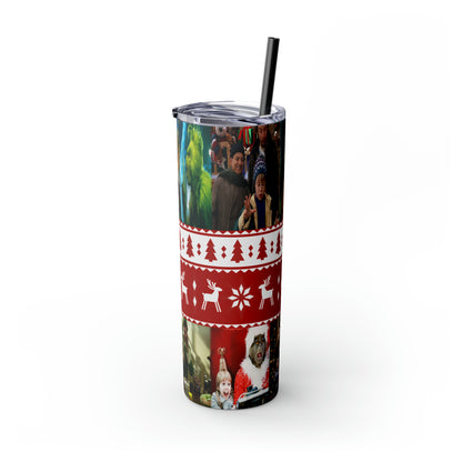 Christmas Memories  Skinny Tumbler with Straw, 20oz