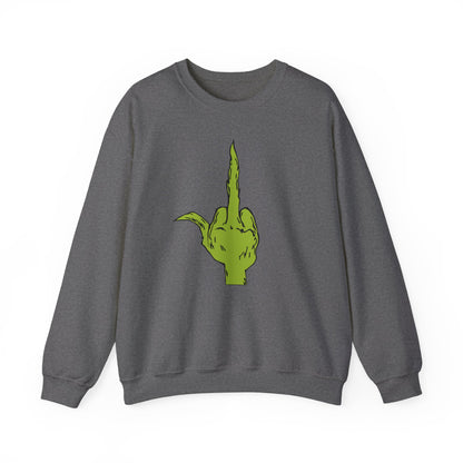 The Grinch Middle Finger!  Unisex Heavy Blend™ Crewneck Sweatshirt