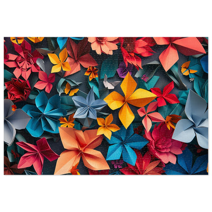 Flower Origami Jigsaw Puzzle (30, 110, 252, 500,1000-Piece)