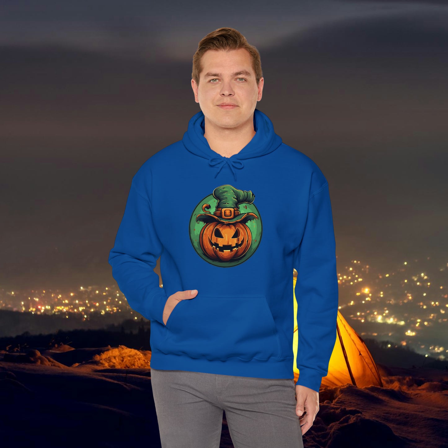 Pumpkin Head Hooded Sweatshirt