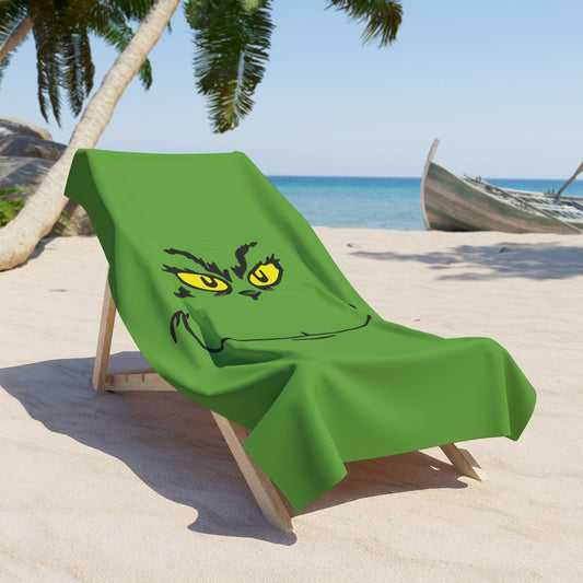 The Grinch Beach Towel