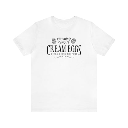 Cottontail Candy Co  Cream Eggs  Unisex Jersey Short Sleeve Tee