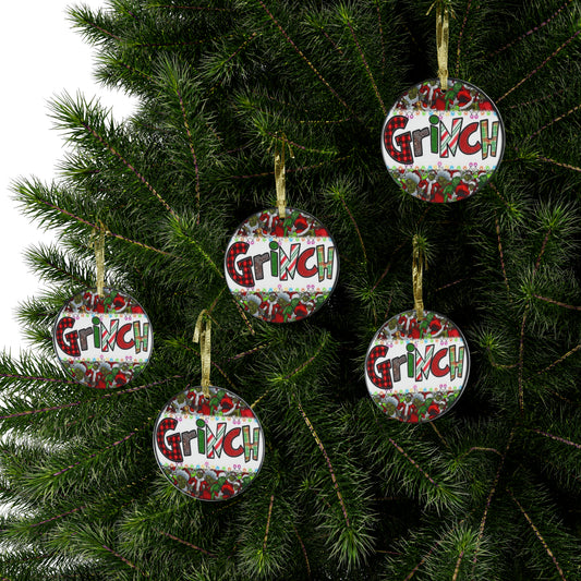 Mr. Grinch Acrylic Ornaments