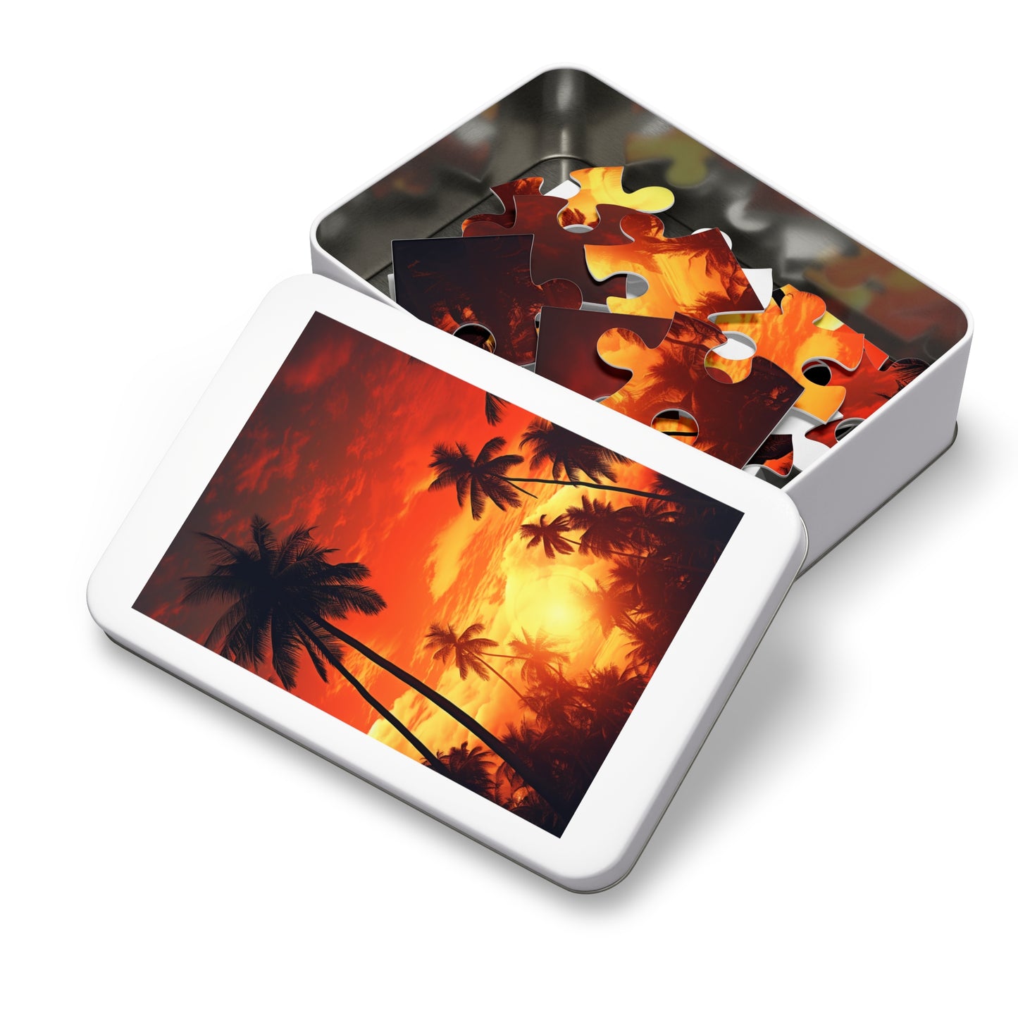 Palm Trees at Sunset Jigsaw Puzzle (30, 110, 252, 500,1000-Piece)