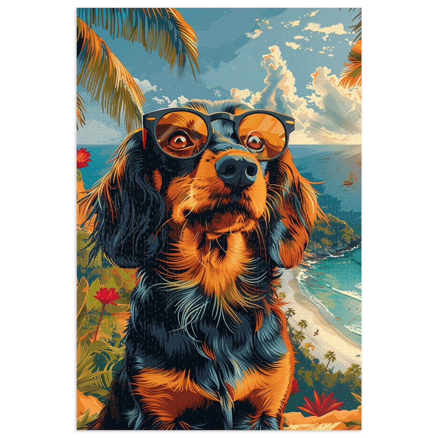 King Charles Spaniel Dog Jigsaw Puzzle (30, 110, 252, 500,1000-Piece)