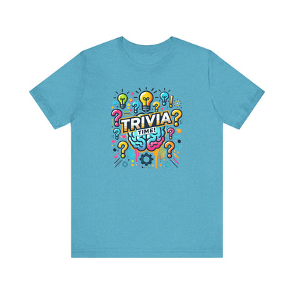 Trivia Time Unisex Short Sleeve Tee - Fun & Colorful Quiz Shirt