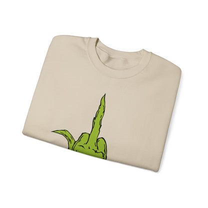 The Grinch Middle Finger!  Unisex Heavy Blend™ Crewneck Sweatshirt