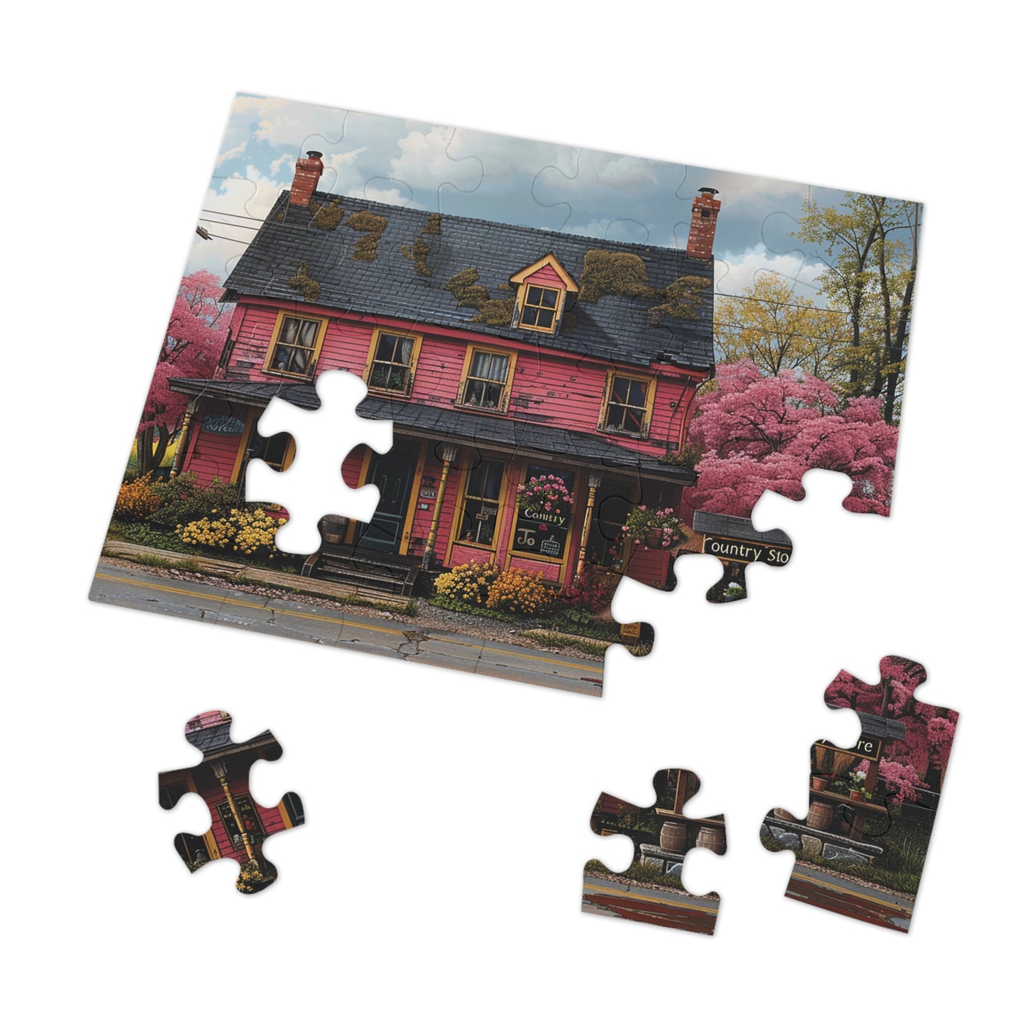 Country Store in Spring  Jigsaw Puzzle (30, 110, 252, 500,1000-Piece)