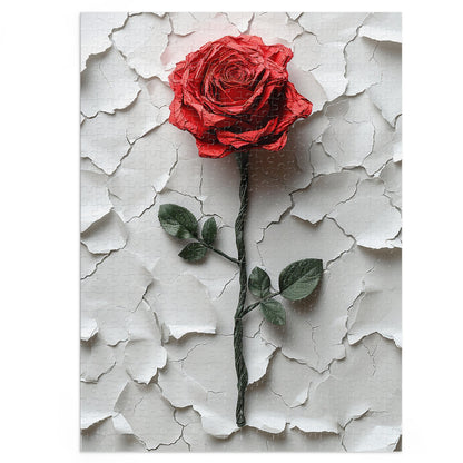 Paper Rose Jigsaw Puzzle (30, 110, 252, 500,1000-Piece)