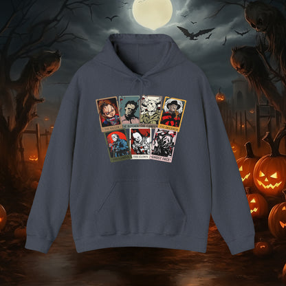 Horror Friends Tarot Cards Unisex Heavy Blend™ Hooded Sweatshirt