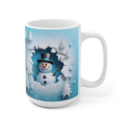 Snowman Christmas Coffee Cup,  Ceramic Mug