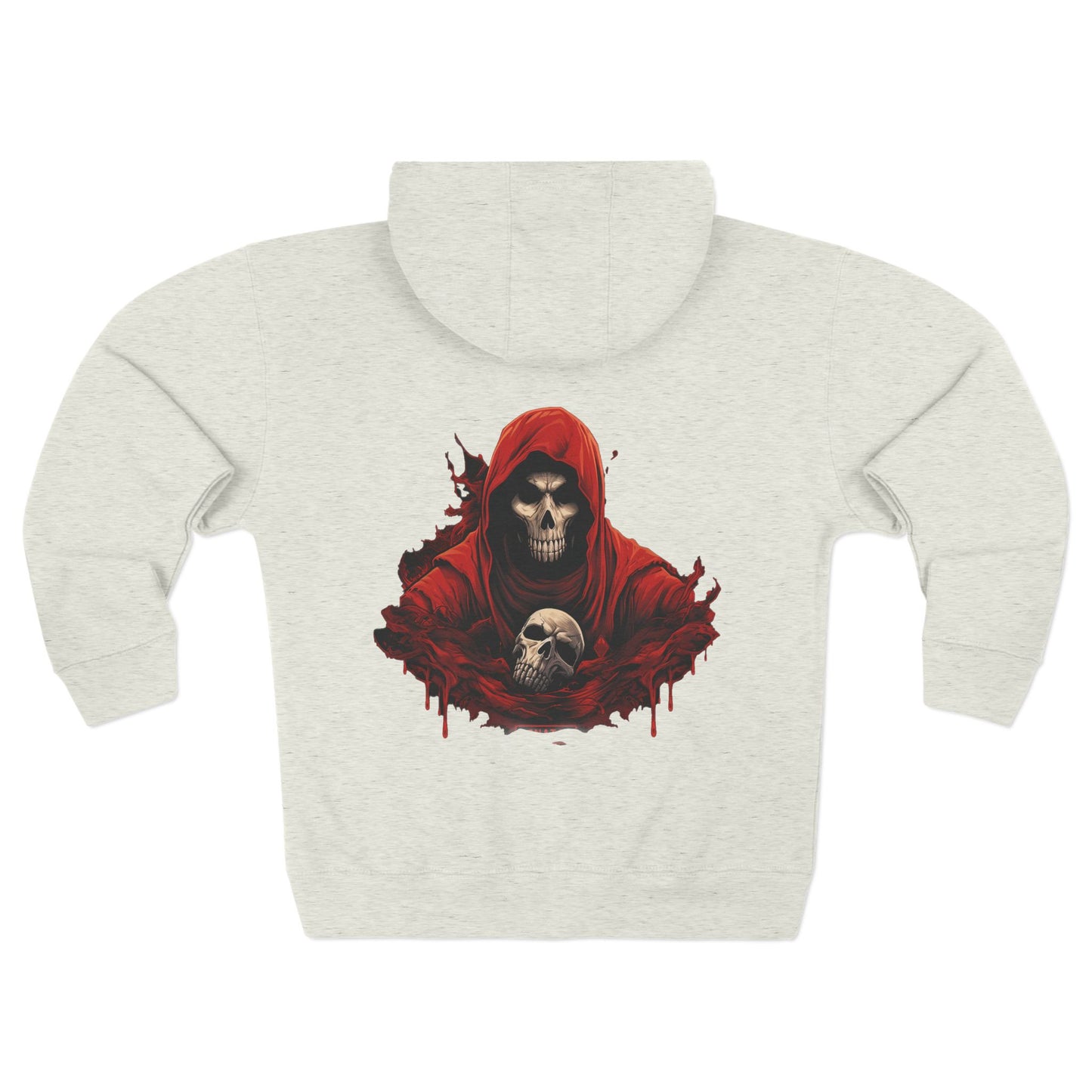 Evil Skeleton Unisex Premium Full Zip Hoodie