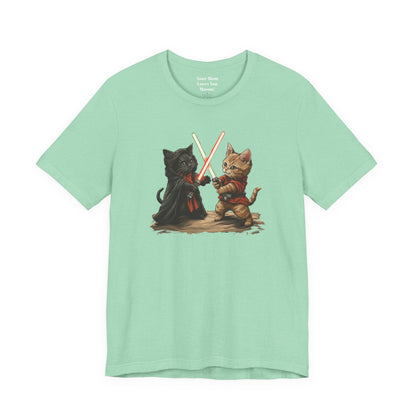 Kitty Star Wars Battle Unisex Jersey Short Sleeve Tee