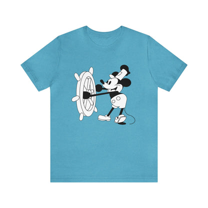 Steamboat Willie  Unisex Jersey Short Sleeve Tee