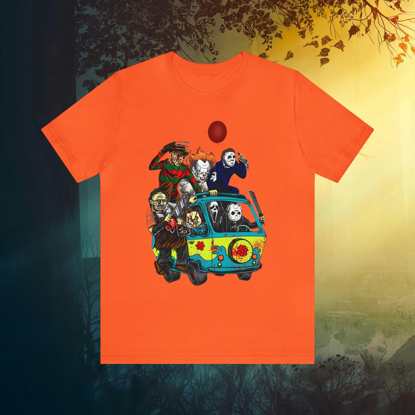 Horror Mystery Machine Unisex Jersey Short Sleeve Tee