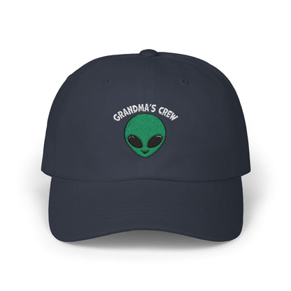 Grandma's Crew Alien Dad Cap - Fun and Casual Embroidered Hat