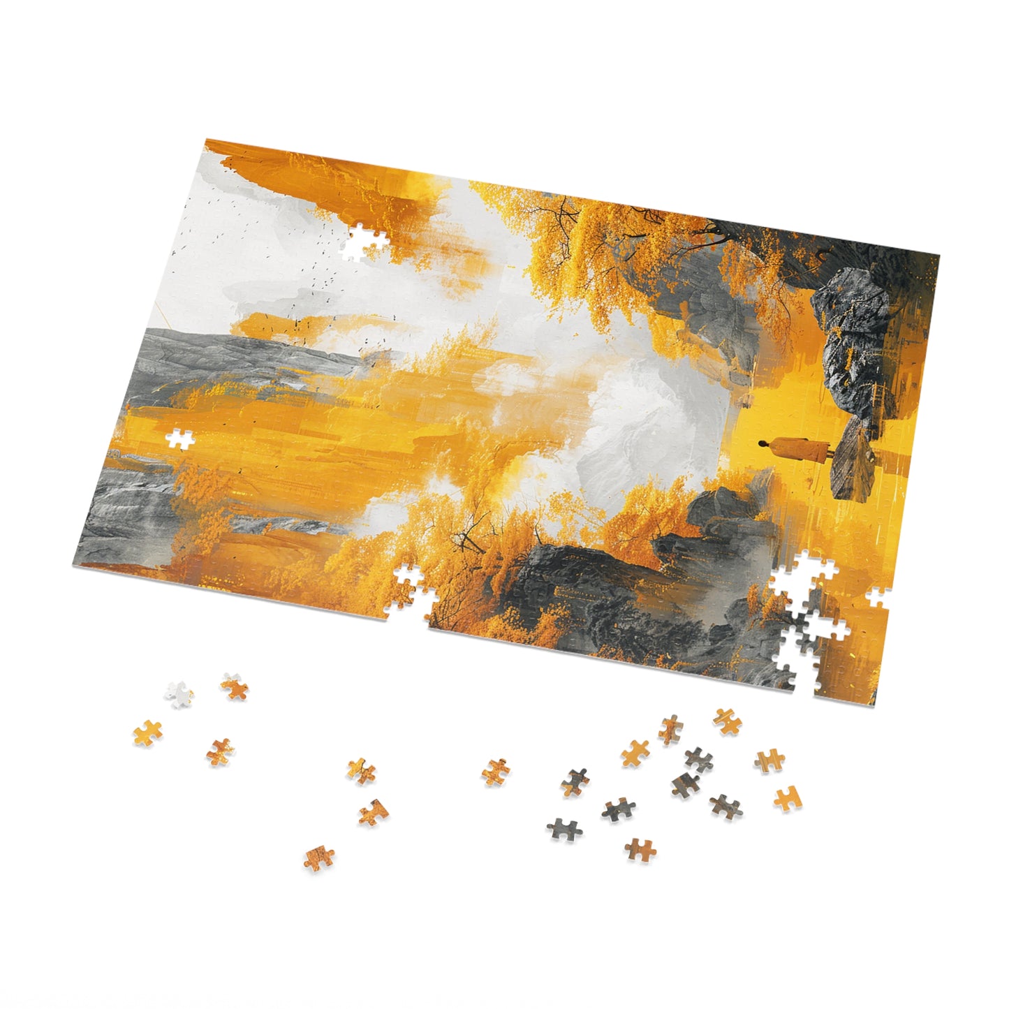 Yellow Mountain River  Jigsaw Puzzle (30, 110, 252, 500,1000-Piece)