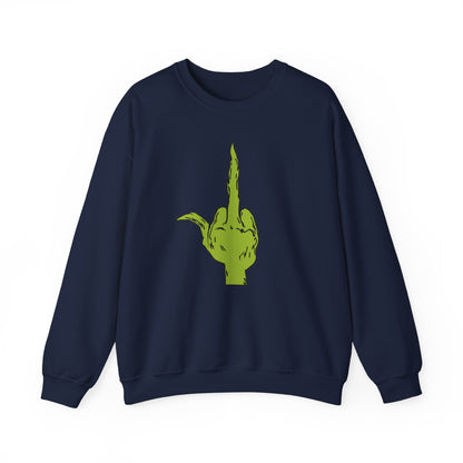 The Grinch Middle Finger!  Unisex Heavy Blend™ Crewneck Sweatshirt