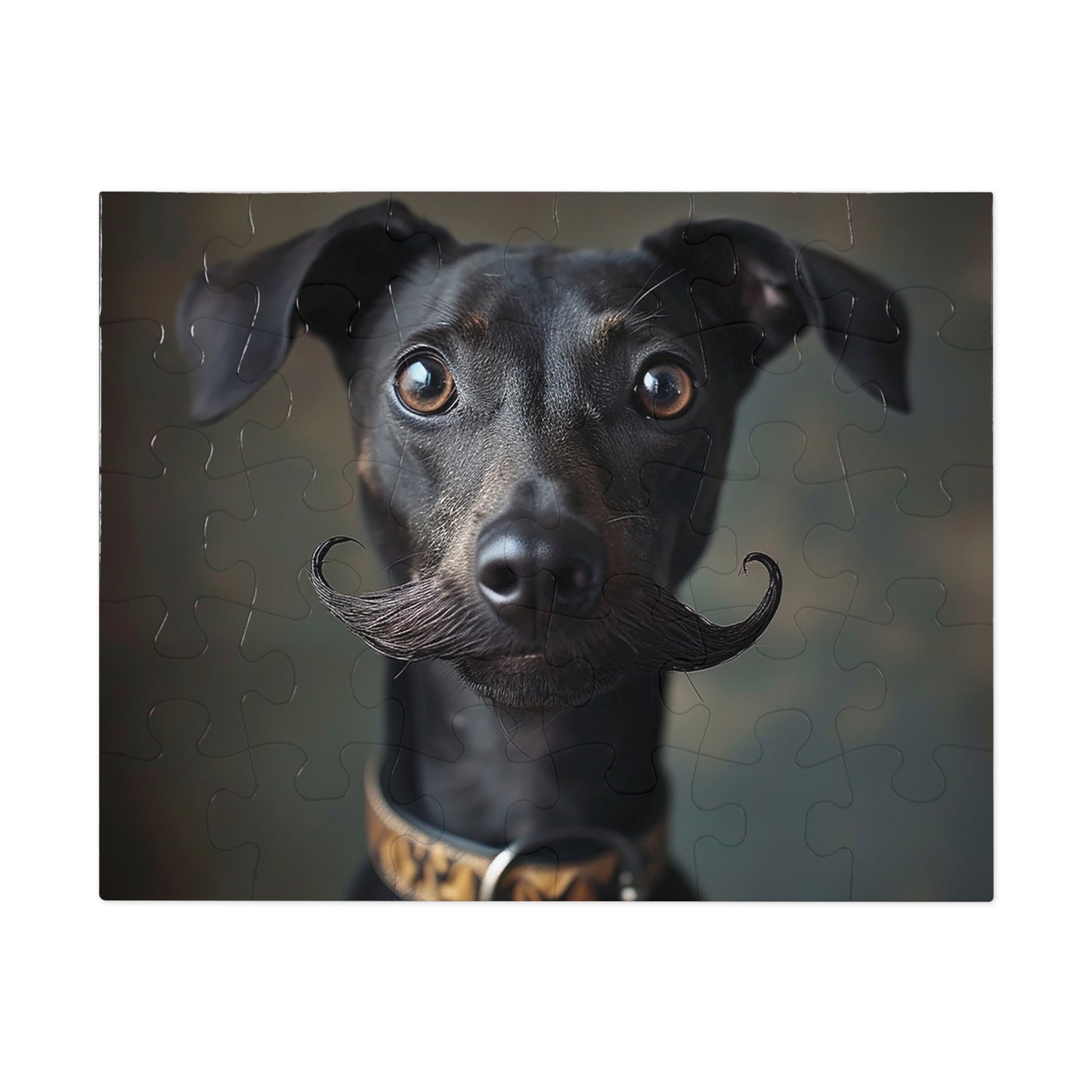 The Handlebar Moustache Dog Jigsaw Puzzle (30, 110, 252, 500,1000-Piece)