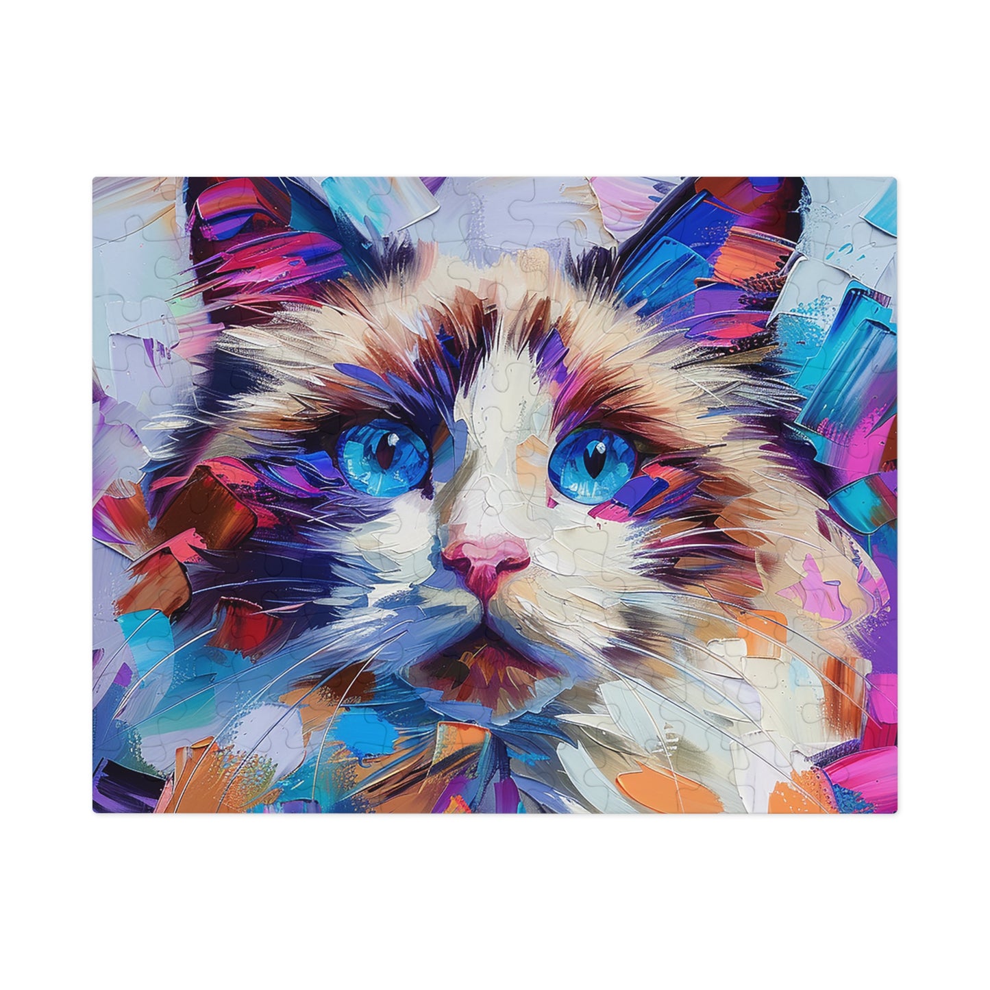 Cat Oil Painting Jigsaw Puzzle (30, 110, 252, 500,1000-Piece)