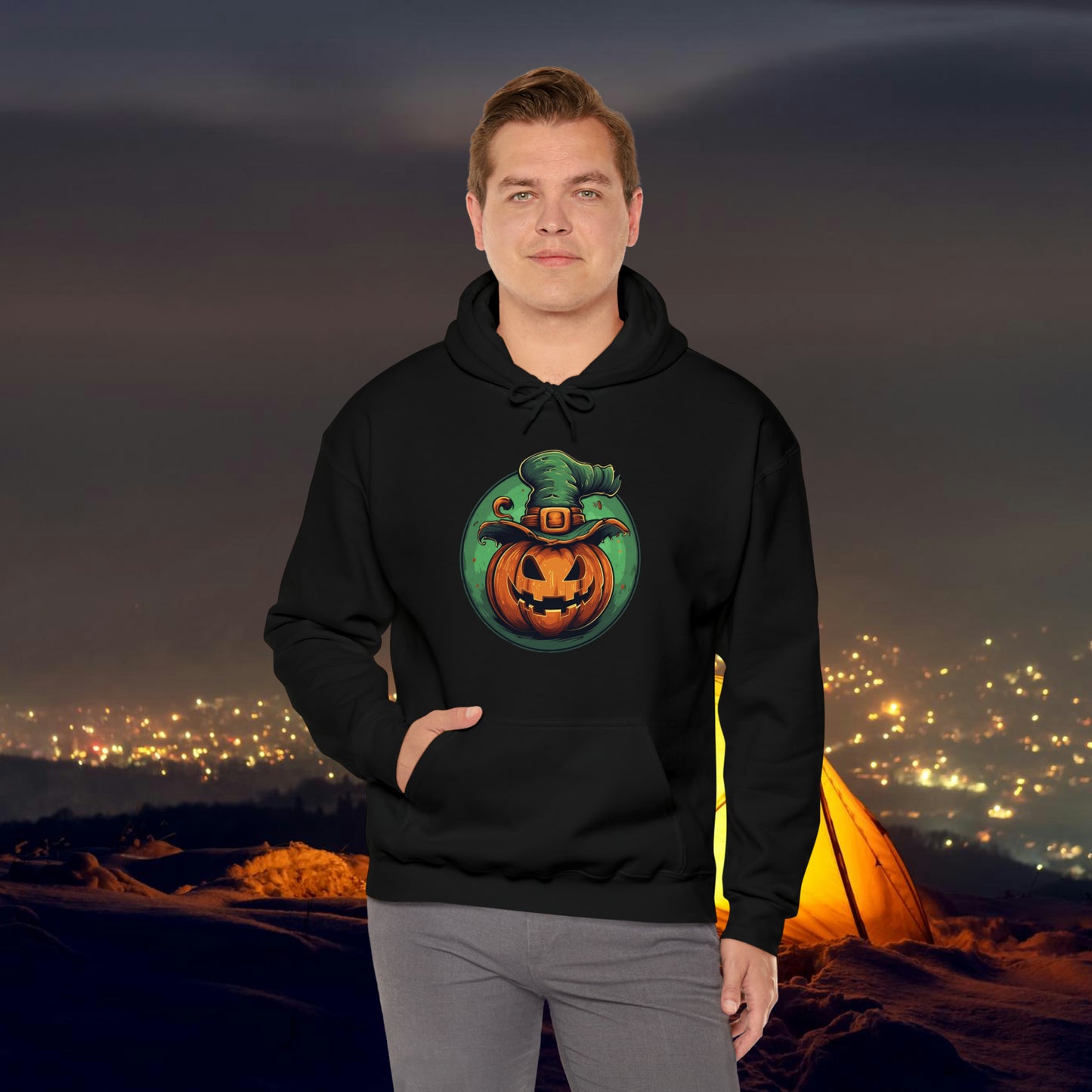 Pumpkin Head Hooded Sweatshirt