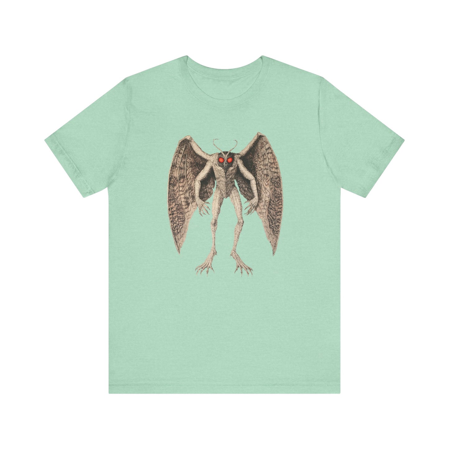 Mothman Unisex Jersey Tee - Paranormal Graphic T-Shirt