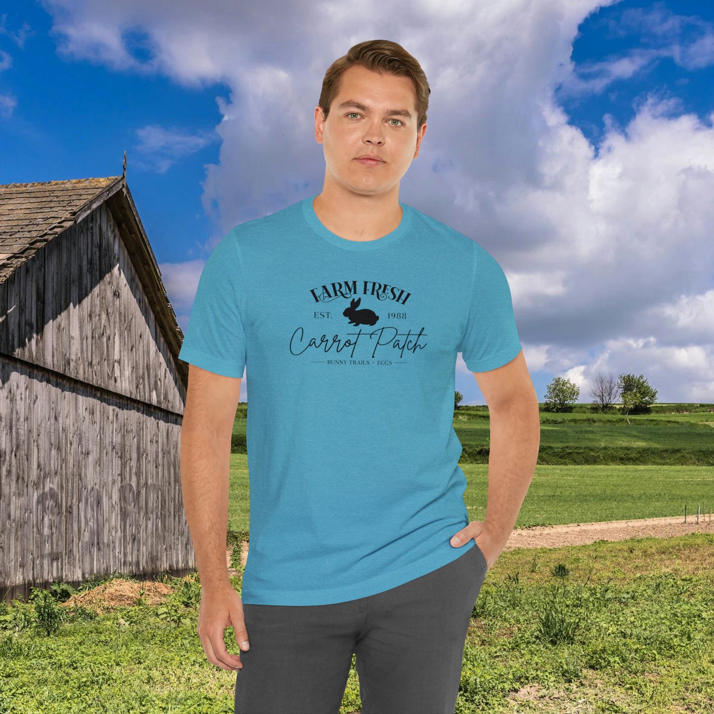 Farm Fresh  Carrot Patch   Unisex Jersey Short Sleeve Tee