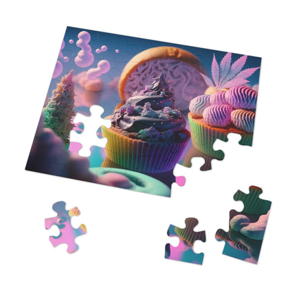 Colorful Magical Cupcakes  Jigsaw Puzzle (30, 110, 252, 500,1000-Piece)