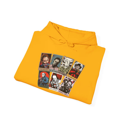 Horror Friends Tarot Cards Unisex Heavy Blend™ Hooded Sweatshirt