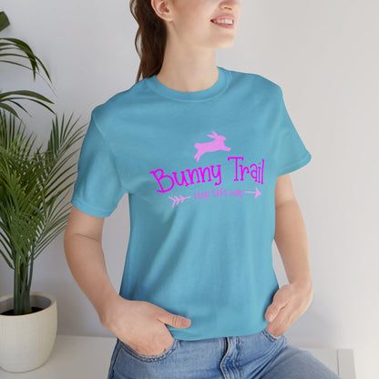 Bunny Trail  Hop this Way  Unisex Jersey Short Sleeve Tee