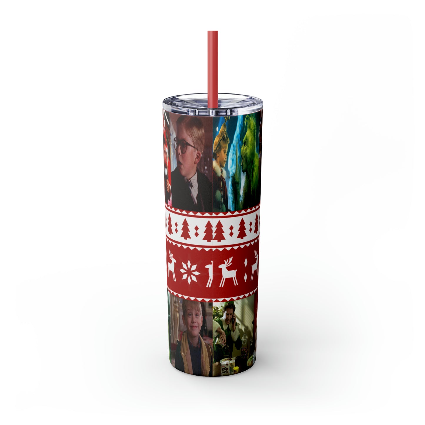 Christmas Memories  Skinny Tumbler with Straw, 20oz