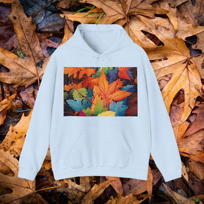 Colorful Fall Leaves Unisex Heavy Blend™ Hooded Sweatshirt