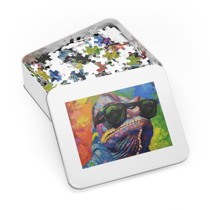 Cool Colorful Chameleon Jigsaw Puzzle (30, 110, 252, 500,1000-Piece)