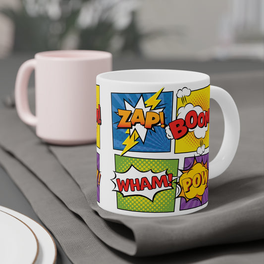 Pow! Bang! Zap! Cartoon Onomatopeias   Ceramic Mugs (11oz\15oz\20oz)