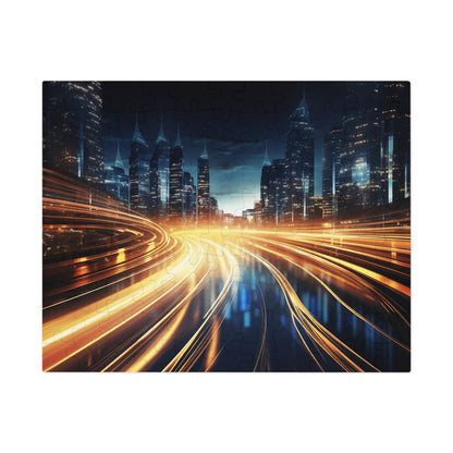 City Night Traffic Jigsaw Puzzle (30, 110, 252, 500,1000-Piece)