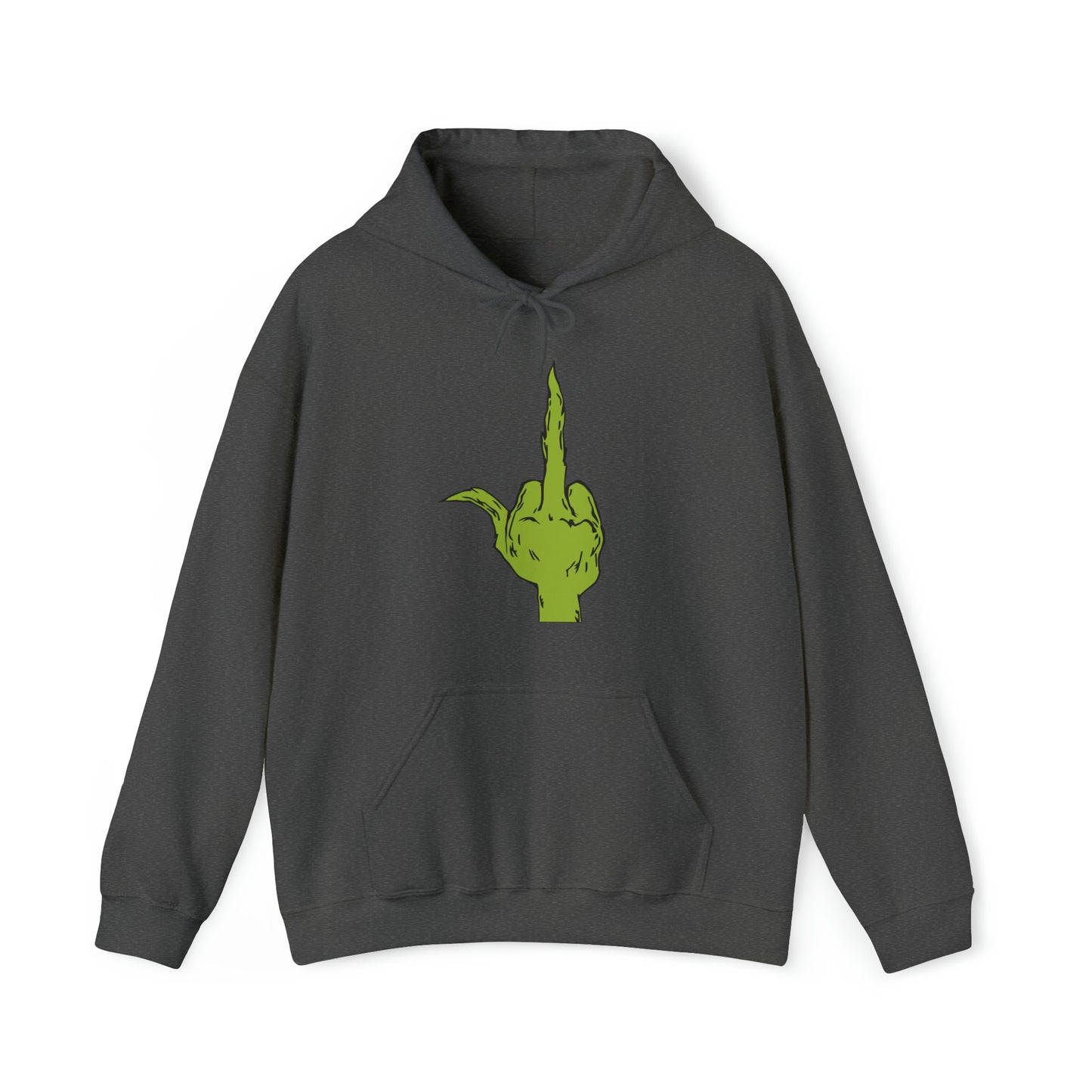 Grinch Middle Finger  Unisex Heavy Blend™ Hooded Sweatshirt