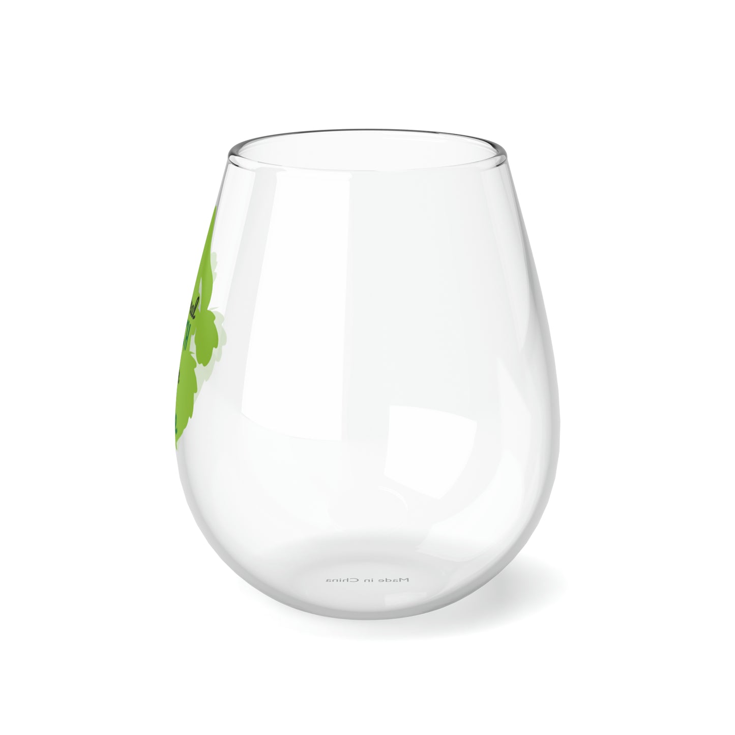 I'm a Grinch Before Wine  Stemless Wine Glass, 11.75oz