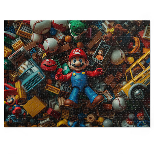 Mario and Toys  Jigsaw Puzzle (30, 110, 252, 500,1000-Piece)