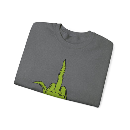 The Grinch Middle Finger!  Unisex Heavy Blend™ Crewneck Sweatshirt