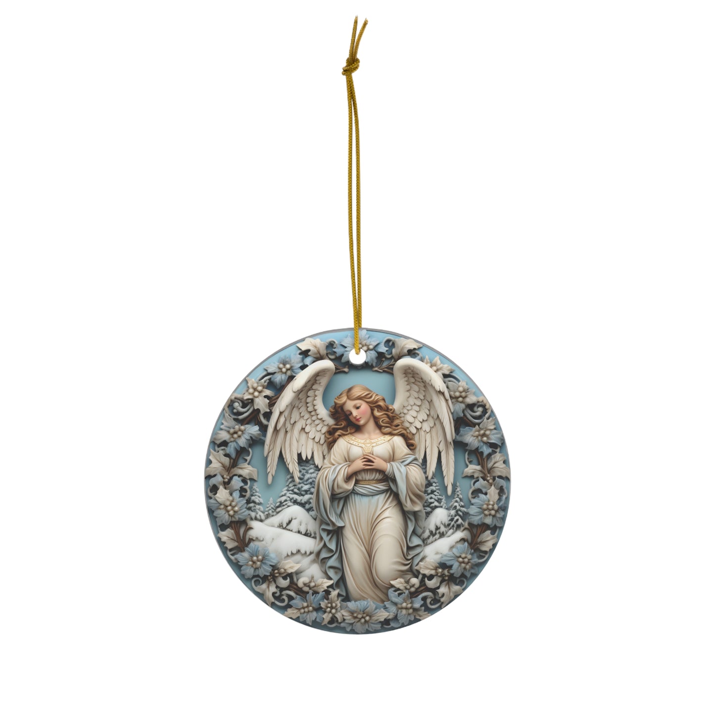 2024 Christmas Angel Ceramic Ornament