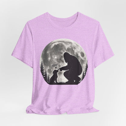 Bigfoot Boops Sweet Puppy Dog Unisex Jersey Short Sleeve Tee