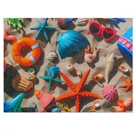 Beach Toys Jigsaw Puzzle (30, 110, 252, 500,1000-Piece)