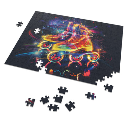 Psychedelic Rollerblades Jigsaw Puzzle (30, 110, 252, 500,1000-Piece)