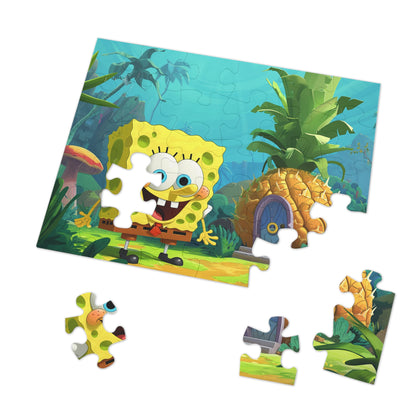 Who Lives in A Pineapple Under the sea? Jigsaw Puzzle (30, 110, 252, 500,1000-Piece)