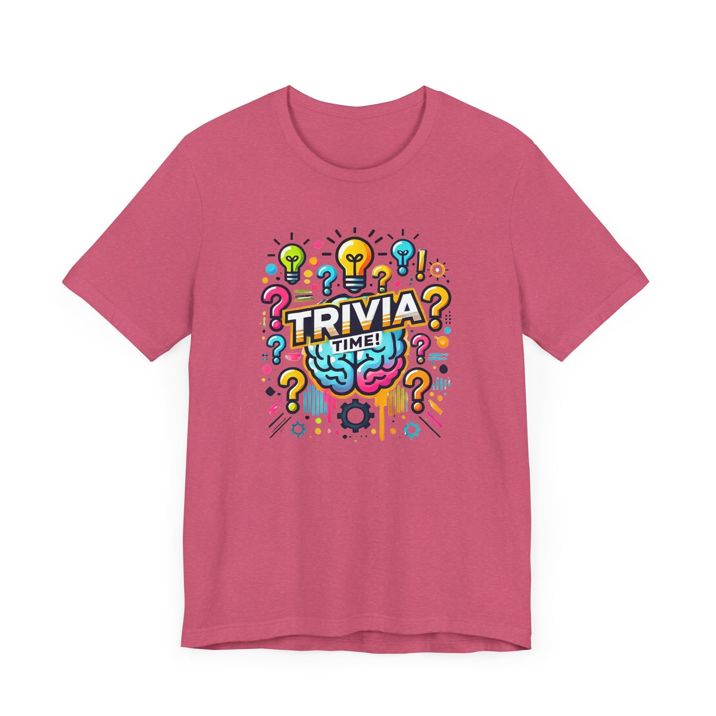 Trivia Time Unisex Short Sleeve Tee - Fun & Colorful Quiz Shirt