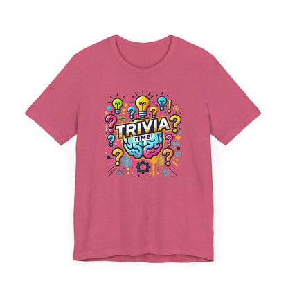 Trivia Time Unisex Short Sleeve Tee - Fun & Colorful Quiz Shirt