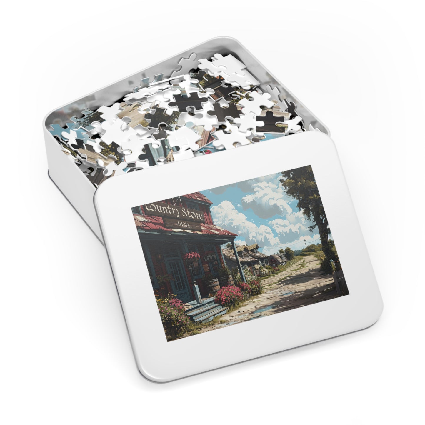 The Road to the Country Store  Jigsaw Puzzle (30, 110, 252, 500,1000-Piece)